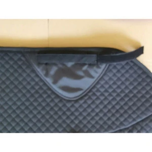 black wool lined sheepskin saddle pad and blankets