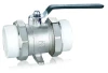 Blow-out Proof Double PP-R Chrome Plated Brass Ball Valve with Leg