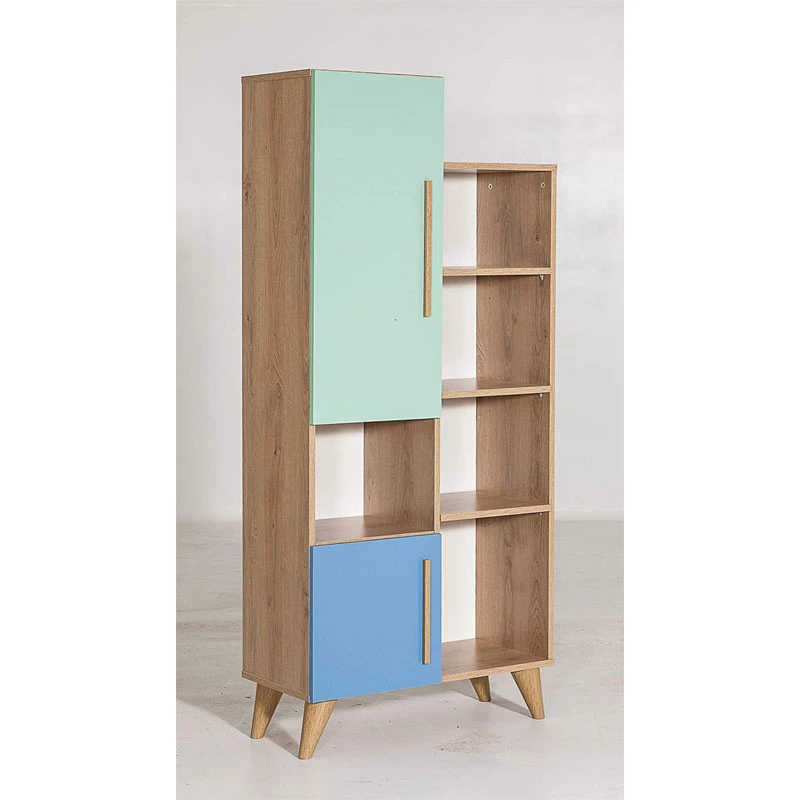 Bookcases wood shelf tree modern  bookshelf french bookcase with glass door