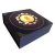 Import Brand name black paper custom print logo foldable packing box for gift from China