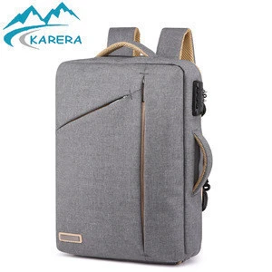 Briefcase Backpack, Anti-Theft Slim Thin Laptop Bag 17in Best Laptop Backpack for Women Grey