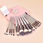Champagne Gold Make Up Synthetic Kabuki Foundation, Makeup Brushes, Powder Blush Eyeshadow, Makeup Brush Set