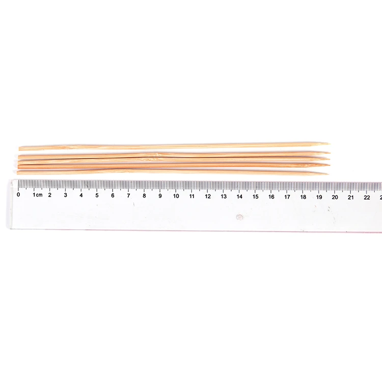 Bulk Eco Friendly Round Disposable Barbecue Skewer Wooden Large Bamboo Stick