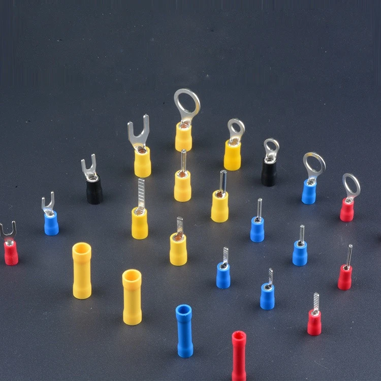 Cable Lug Wire Crimp Connector Round Circle Stamping Terminal Insulated Ring Electric Crimp Terminal