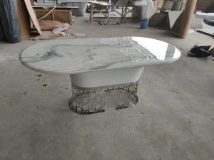 Calacatta marble dining table