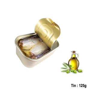 Canned Tunisian Sardines in Olive Oil, 125g. ISO certified