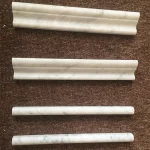 carrara white marble crown molding chair rail pencil liner