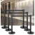 Import cast iron base stainless steel belt crowd control retractable barrier queue stanchion pole from China