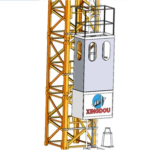 CE Approved SC50 small rack lift, mini rack hoist for tower crane operator