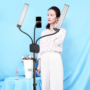 Censreal Make Up Double-arm fill light Photography Studio Kit,Ring light with tripod stand Live Streaming Selfie