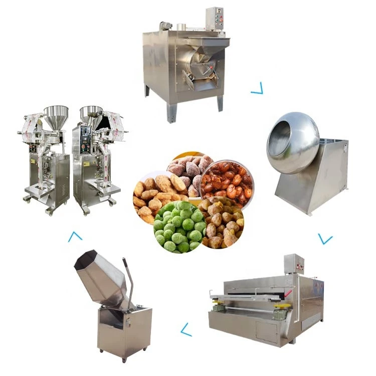 Cheap easy operation high quality stainless steel production line for coated peanuts