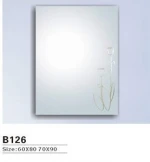Cheap flower design bath mirror for wholesale