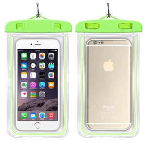 Cheap Luminous Waterproof Bag Phone ,PVC Waterproof Bags Portable Mobile Phone Accessories