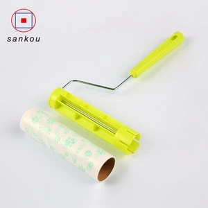 cheap price cleaning tape dust dirt with plastic handle 8 inch lint roller