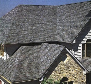 cheap price single layer green asphalt roofing shingle from china