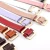 Import Cheap Women&#x27;s Genuine leather Belt ladies alloy flip buckle design retro belt High Quality Apparel Accessory jeans student belt from China