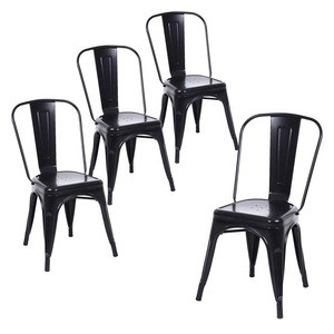 Cheaper Price Powder Coating Commercial Furniture restaurant vintage Industrial metal dining chair