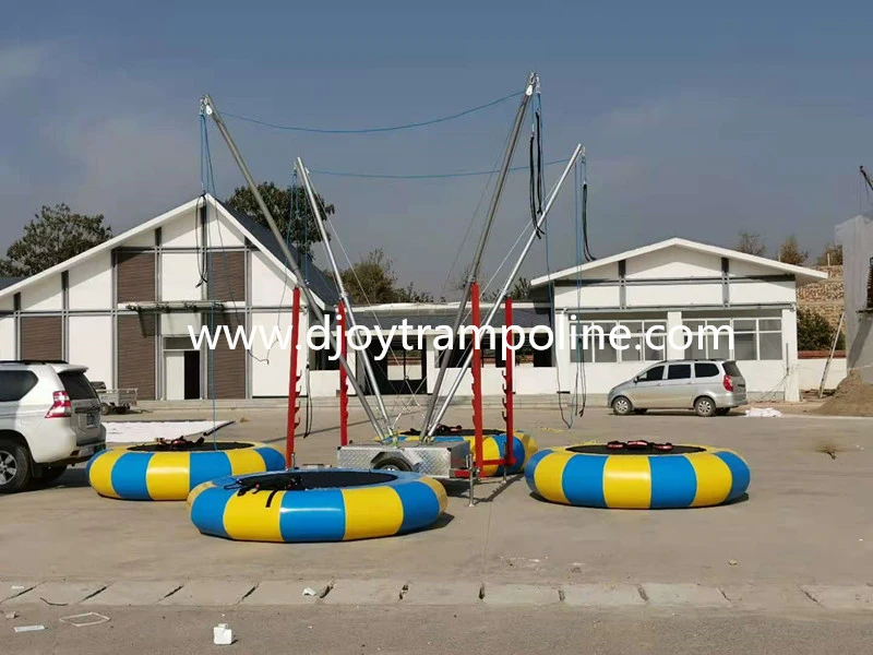 Children bungee trampoline/bungee jumping inflatable trampoline