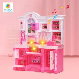 Children Kitchen toys with light &amp; Sound pretend play toy set educational DIY toys H055005