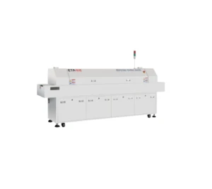 China Automatic small 8 zone Lead free reflow oven with PC and optional edge rail to handle 350mm PCB