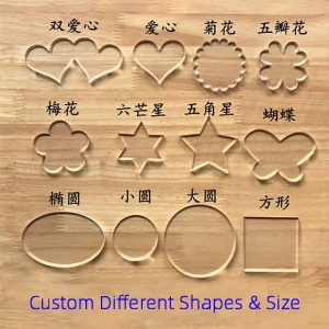 China clear colored custom shape cast acrylic plastic sheet