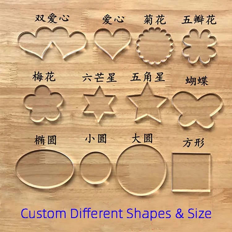 China clear colored custom shape cast acrylic plastic sheet