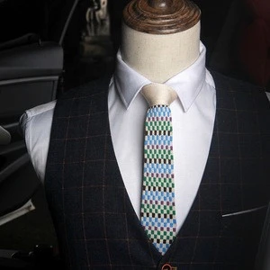 China Custom Made Business Print Man 100% Silk Skinny Neck Tie With Logo  Customs Data