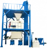China exported building plaster material dry mix making machine to Indonesia/ production mortar mini line hot sales