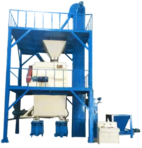 China exported building plaster material dry mix making machine to Indonesia/ production mortar mini line hot sales