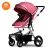 Import China factory lightweight baby pram 3 in 1 custom logo baby stroller with portable basket from China
