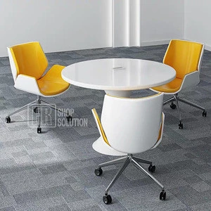 China Factory Price Modern Wooden Small Round Office Training Meeting Conference Table