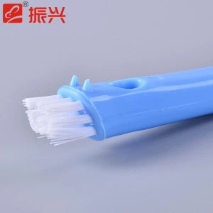 China factory supply cleansing brush pp plastic double head long hndle clean shoe brush