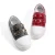 Import China Manufacture Factory Genuine Leather Red&White Flat Heel Kids Casual Shoes from China