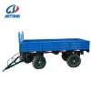 China manufacturer 4 ton 4wheel double axle farm trailer for sale