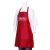 Import China supplier customized logo cotton baking uniform apron cooking from China