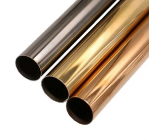 China Top Selling Gold Sus 201 304 316L Stainless Steel Pipes Stainless Steel Welded Tube