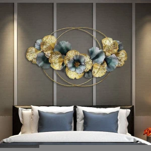 Chinese style ginkgo biloba metope living room sofa home decoration three-dimensional Wall Hanging Decor