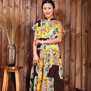 Chinese Traditional Customized Print Dresses