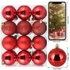 Christmas Ball Ornaments, Set Seasonal Decorations for Festival Holiday Wedding Party Xmas Decor