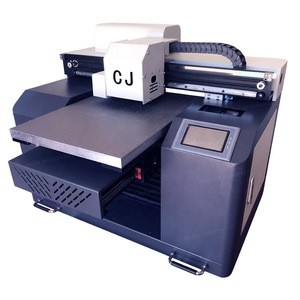 CJ small A3 digital uv flatbed printer for DIY phone case gift glass bottle rotary uv led printer