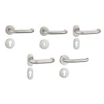 Classic oem custom stainless steel u shape interior sliding door lever handle on plate