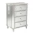 Import Classical Bedroom Furniture 3 Drawers Mirrored Beside Cabinet With Mirror/Nightstand from China