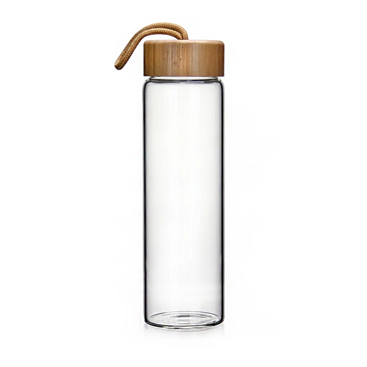 Clear Empty Sports Drinking Glass Water Bottle