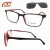 Import clip on fashion eyewear optical frame imitative ultem eyeglasses frames from China