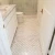 Import CNK China wholesale calacatta gold fish scale mosaic floor tile bathroom from China