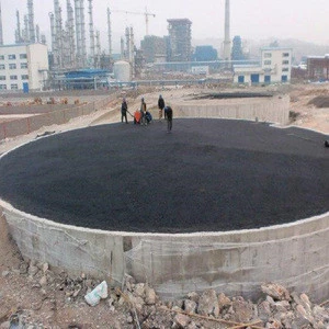 Cold bitumen sand for tank construction