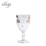 Colored glaze cups colored texture glass red wine champagne glasses restaurant hotel ice cream yogurt cup