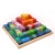 Import Colorful red pyramid educational toys building blocks, large stepped wooden toys, hands-on balance exercises from China