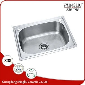 Commercial stainless steel single bowl kitchen sink with wholesale price