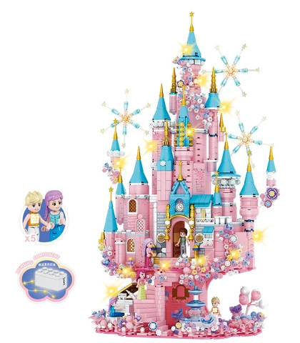 Buy Construction Flowers Rose Princess Pink Castle Model Toys Gift Diy Role  Play Scene Doll House Building Blocks Sets For Kids Girl from Shantou Lion  Lai Lai Toys Co., Ltd., China |